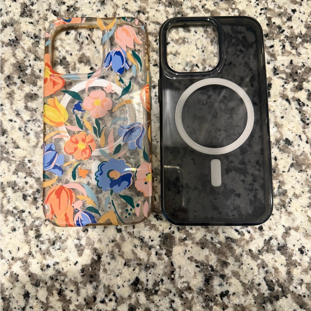 Floral and Black Tech 21 Apple I Phone 13 pro Cases
